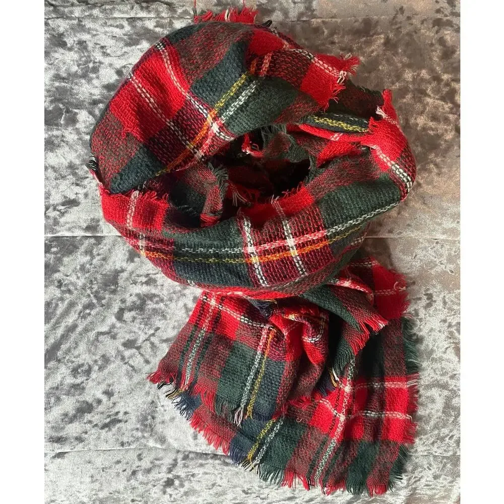 Red Green Blanket Scarf 54